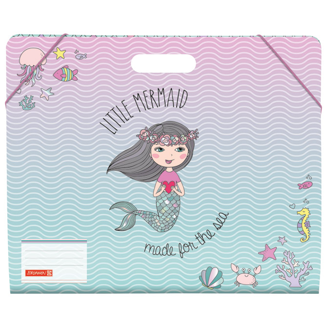 Fascikl klapa s gumicom karton A3 s ručkom Mermaid Brunnen 10-47063 642!!