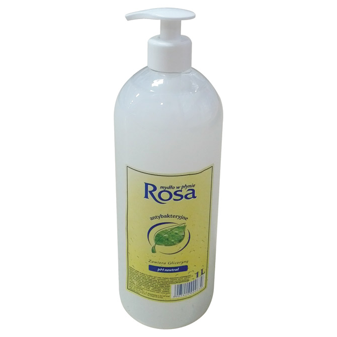 Sredstvo - sapun tekući 1L s pumpicom antibacterial Rosa