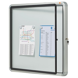 [000024542] Ploča oglasna magnetna-staklena krilna vrata  69,2x75,2x4,5 cm Nobo 1902578 bijela