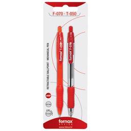 [000003167] Set olovka kemijska F-070 grip+olovka tehnička T-050 Fornax sortirano blister!!