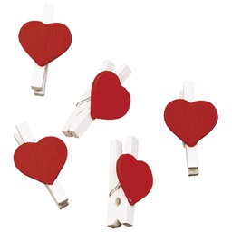 [000003519] Kvačice drvene Srce 2,5 cm pk12 Knorr Prandell 21-8001618