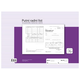 [000006617] Obrazac F-10 putni radni list za putničko motorno vozilo Fokus