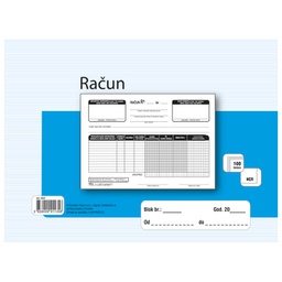 [000006629] Obrazac A-641/NCR račun A5 (bezgotovinski) Fokus