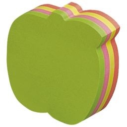 [000006849] Blok samoljepljiv oblik Jabuka 200L Global Notes 5830-39 neon sortirano blister