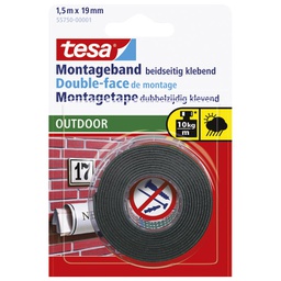 [000007160] Traka ljepljiva obostrana 19 mm/1,5m spužvasta Outdoor Tesa 55750-3 blister