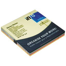 [000008253] Blok samoljepljiv  75x75 mm 100L(4bojex25l) Global Notes 5654-39-pk1-b neon sortirano