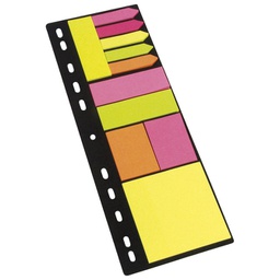 [000008338] Blok samoljepljiv uložni za A4 (11blx25l) papir Global Notes 8748-09 sortirano blister