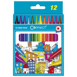 [000008957] Flomaster školski  12boja Connect blister