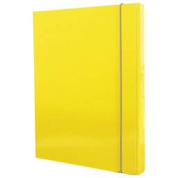 [000010701] Mapa s gumicom hrbat-30 mm A4 karton Fornax žuta