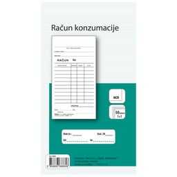 [000013529] Obrazac L-15/NCR račun konzumacije Fokus