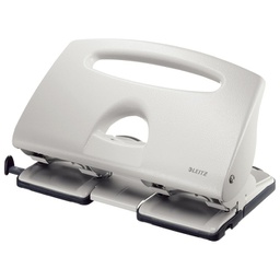 [000013897] Bušač 4 rupe do 40 listova Leitz 51320085 sivi