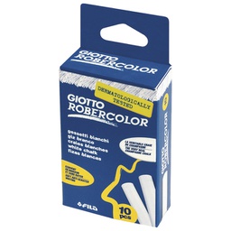 [000014047] Kreda školska okrugla besprašna fi-10 mm pk10 Giotto Fila 5368 bijela blister