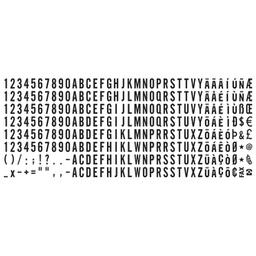 [000014137] Set od 288 slova/brojki/znakova H-4 mm Trodat 6004