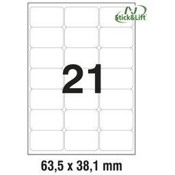 [000014435] Etikete ILK  63,5x38,1 mm odljepljive pk25L Zweckform L6023REV-25