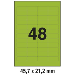[000014880] Etikete ILK  45,7x21,2 mm pk20L Zweckform L6040-20 zelene