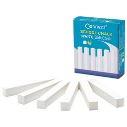 [000018535] Kreda školska četvrtasta soft pk12 Connect bijela