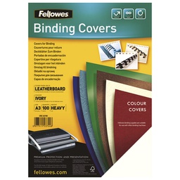 [000020408] Korice za spiralni uvez 250g karton reljefne A4 pk100 Fellowes 5370004 bež