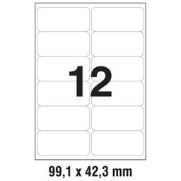 [000022809] Etikete LK  99,1x42,3 mm vodootporne polyester pk20L Zweckform L4776-20 bijele