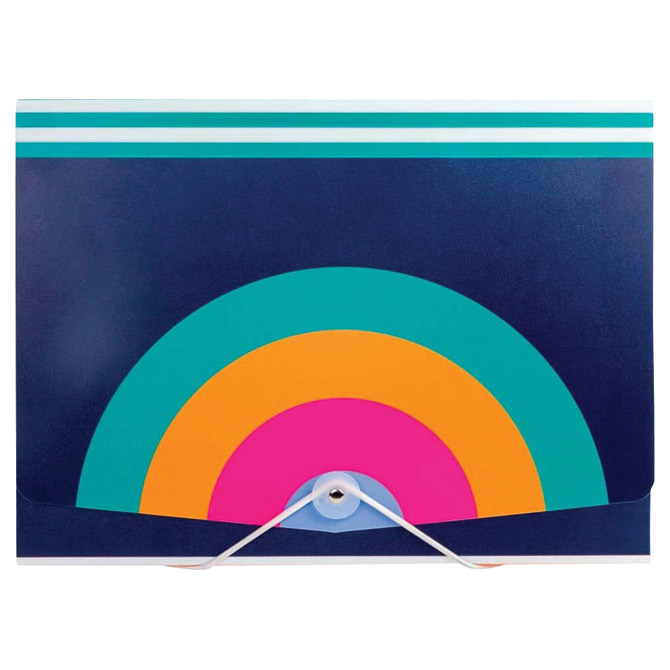 Mapa za kućni budžet 12 pregrada s gumicom A4 Factis 12CA13BB plava!!