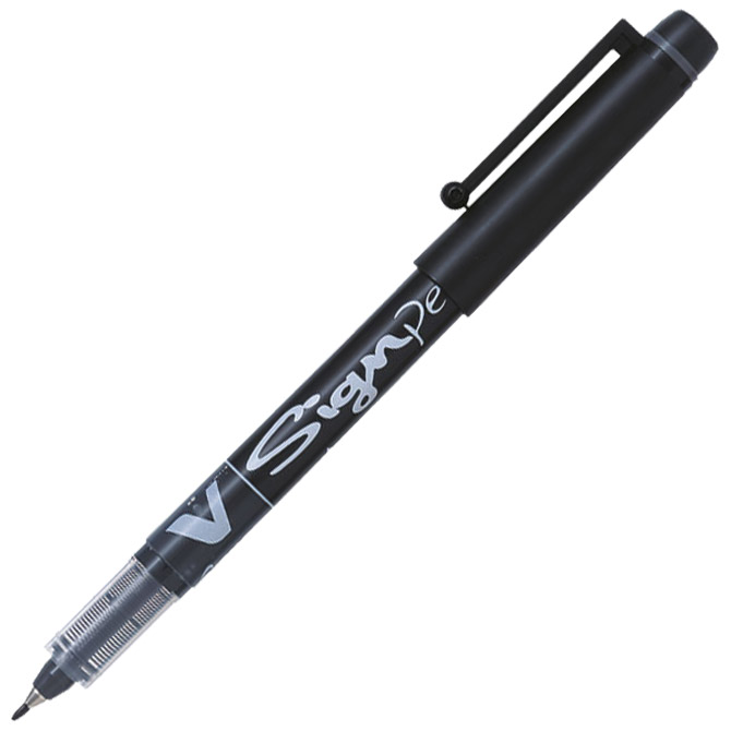Flomaster fineliner 0,6mm V Sign pen Pilot SW-VSP crni!!