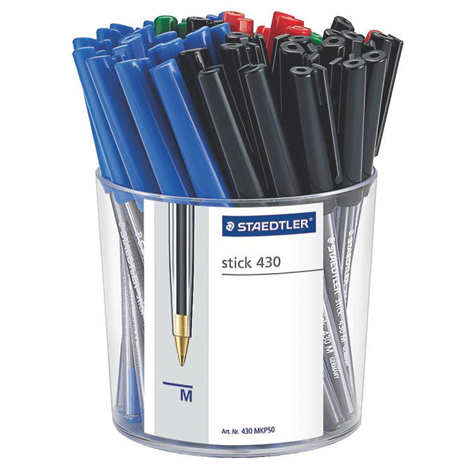 Olovka kemijska Stick 430 M Staedtler 430 MKP50 sortirano!!