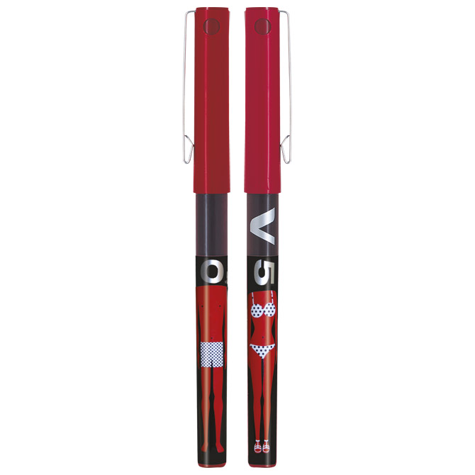 Roler 0,5mm Hi-tecpoint V5 Collector Summer time Pilot BX-V5-COL crveni!!