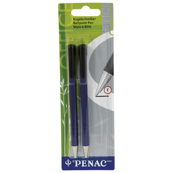 +Olovka kemijska gumirana pk2 RB-085B Penac BA1002-BC2 plava blister