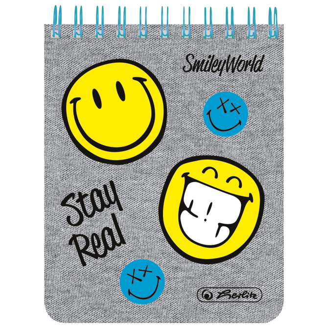 Blok za bilješke-spirala gore karo Smiley Fancy Herlitz 11414794!!