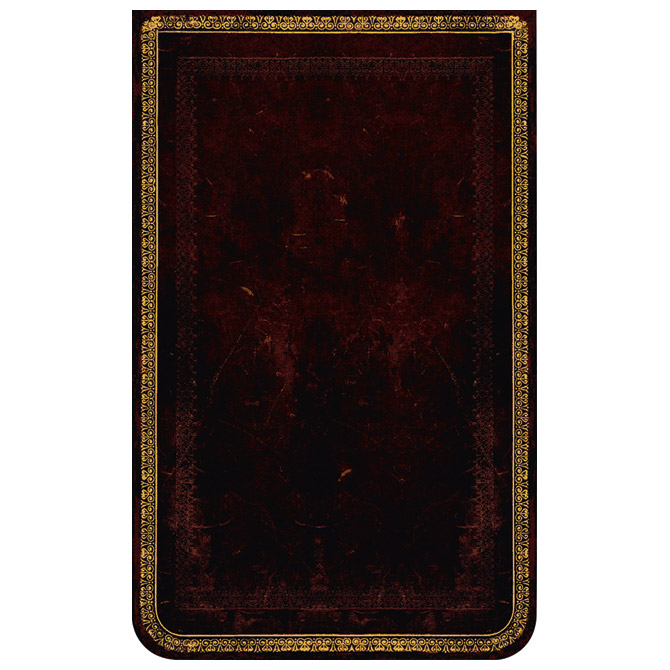 Blok za bilješke tvrdi uvez 9,5x14cm-mini crte 96L Reporter Black Moroccan Paperblanks PB1906-0!!