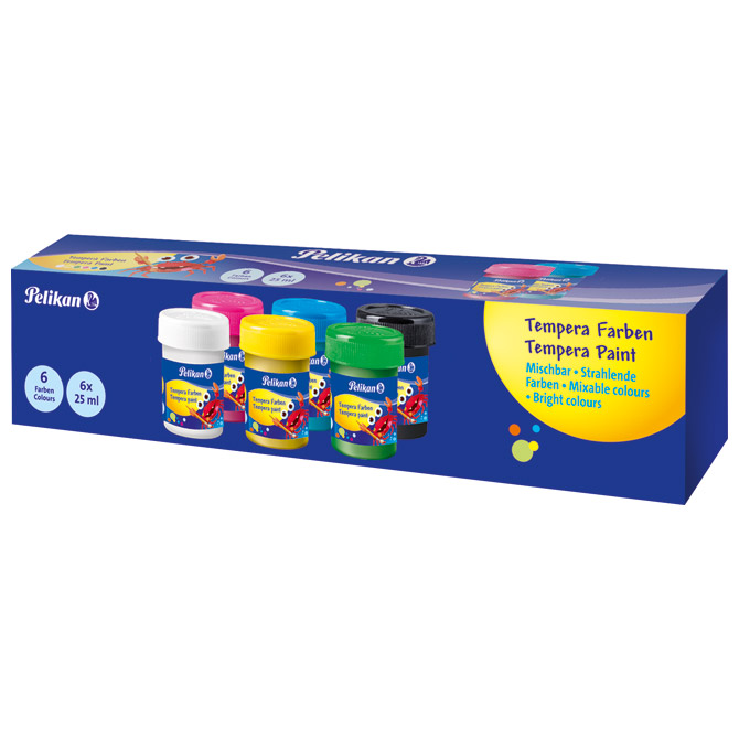 Boja tempera 25ml u čaši 6boja Pelikan 804882 (400141587)
