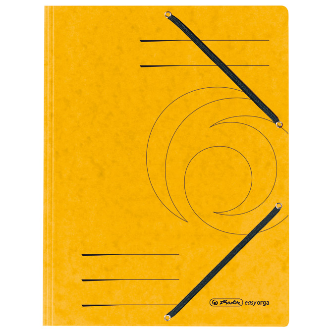 Fascikl klapa s gumicom karton A4 Herlitz 10843886 (300002796) žuti