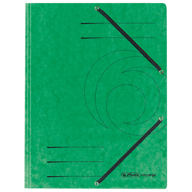 Fascikl klapna s gumicom karton A4 Herlitz 10843894 (300002797) zeleni