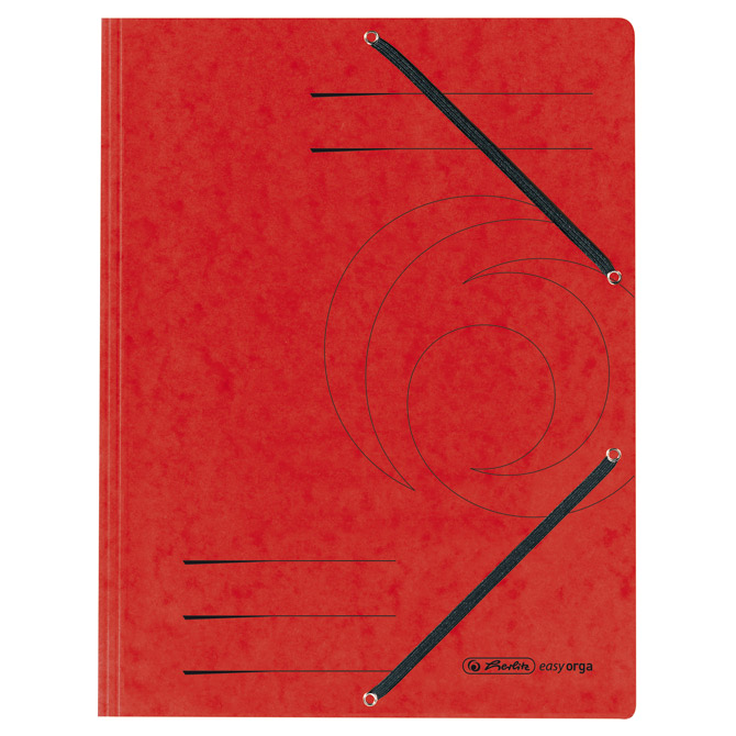 Fascikl klapna s gumicom karton A4 Herlitz 10843902 crveni