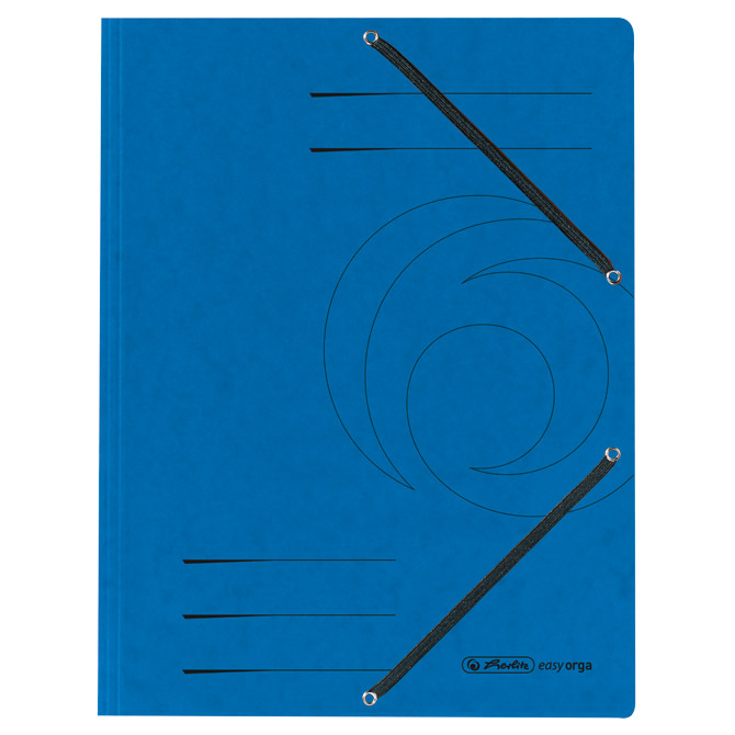 Fascikl klapna s gumicom karton A4 Herlitz 10843910 (300002799) plavi