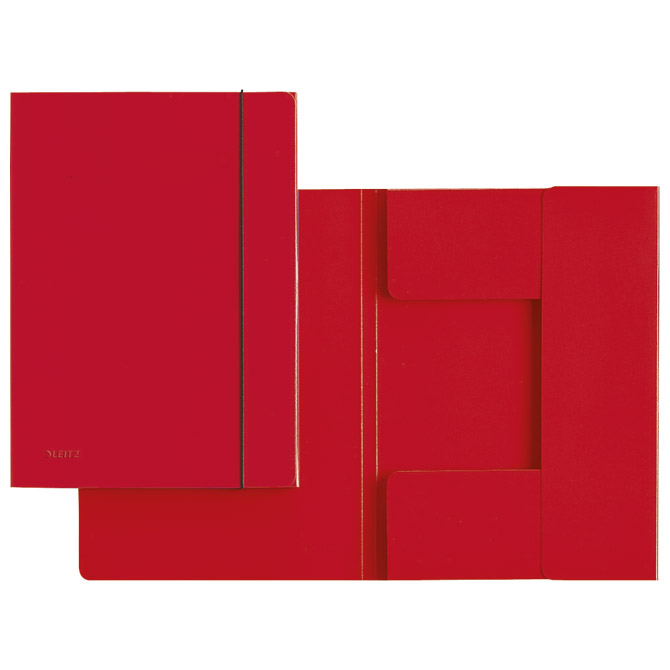 Fascikl klapa s gumicom karton A4 Leitz 39260025 crveni!!