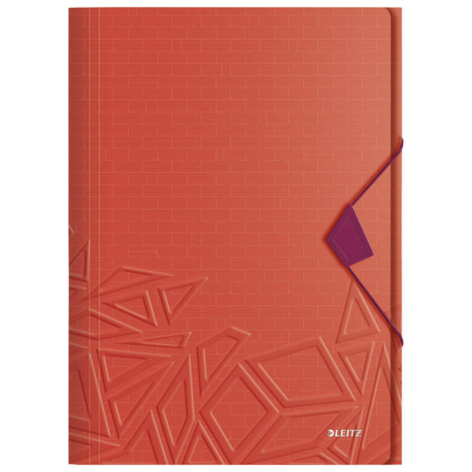 Fascikl klapa s gumicom pp A4 Urban Leitz 46490024 crvena!!