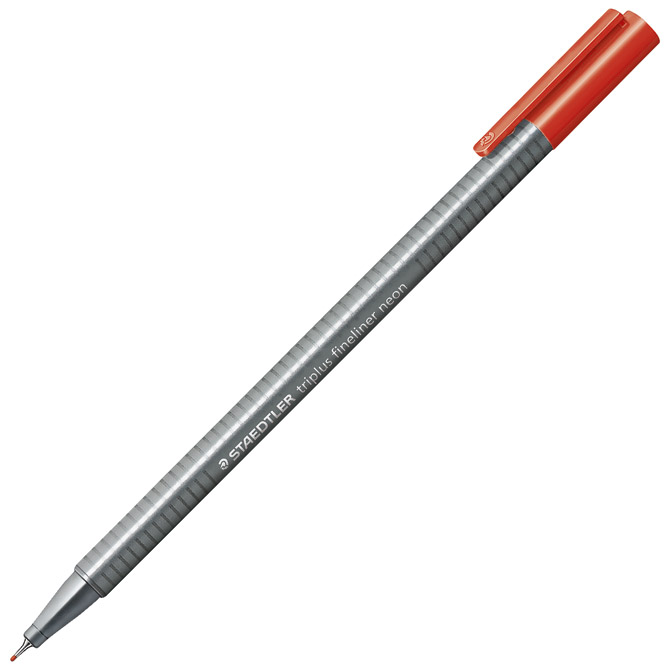 Flomaster fineliner 0,3 mm Triplus Staedtler 334-201 neon crveni!!