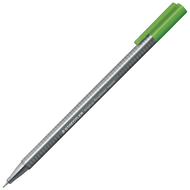 Flomaster fineliner 0,3 mm Triplus Staedtler 334-501 neon zeleni!!