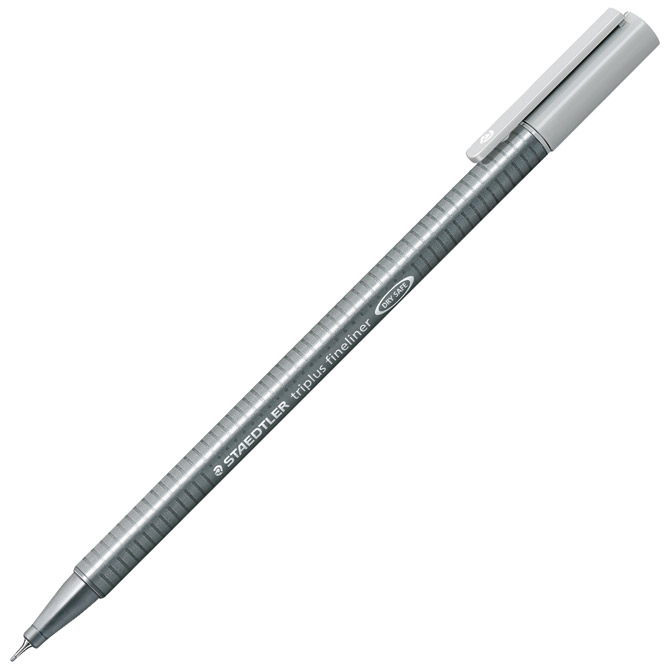 Flomaster fineliner 0,3 mm Triplus Staedtler 334-82 svijetlosivi!!