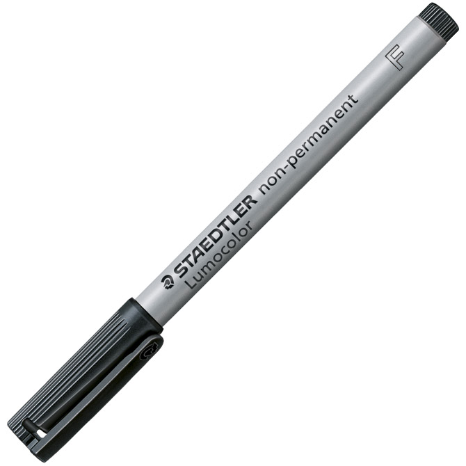 Marker nepermanentni 0,6 mm reciklirani Lumocolor Staedtler 316-9 crni