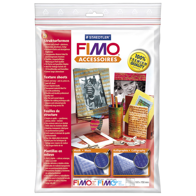 Kalup-ploča Glazba/Kaligrafija pk2 Fimo Staedtler 874404 blister!!