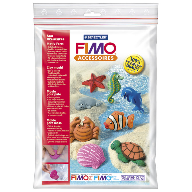 Kalup za modeliranje veliki Morske životinje Fimo Staedtler 8742 02 blister!!
