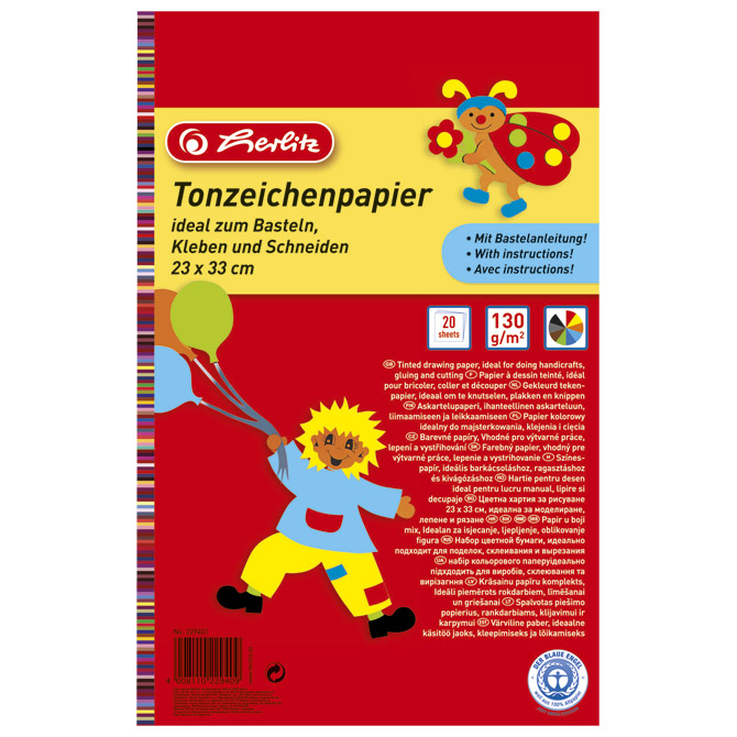 Kolaž papir 20L 23x33 cm Herlitz 229401 (300003876)