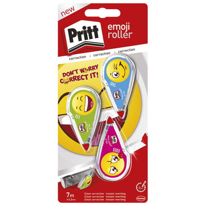 Korektor roler 4,2mmx7m EmojiRolly pk3 Pritt Henkel 222773 blister