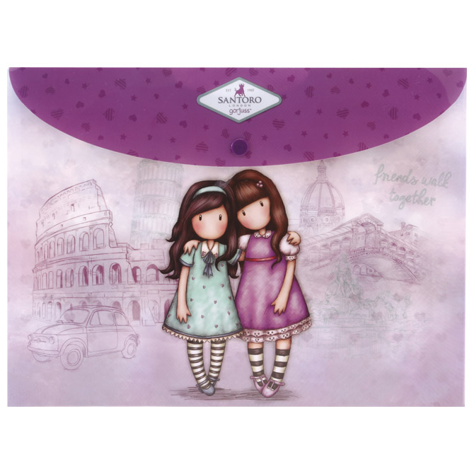 Kuverte s gumbom A4 pp pk2 Gorjuss 669GJS04!!