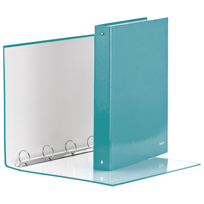 Mapa uložna 4ringa-fi30 mm/hrbat-40 mm A4 Wow Leitz 42440151 metalik tirkizna!!