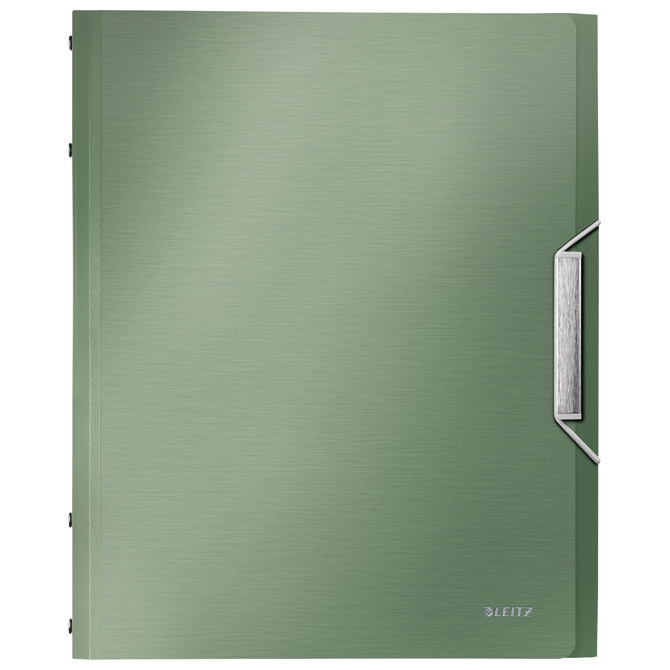 Mapa za odlaganje spisa  6 pregrada s gumicom i klapom pp Style Leitz 39950053 zelena!!