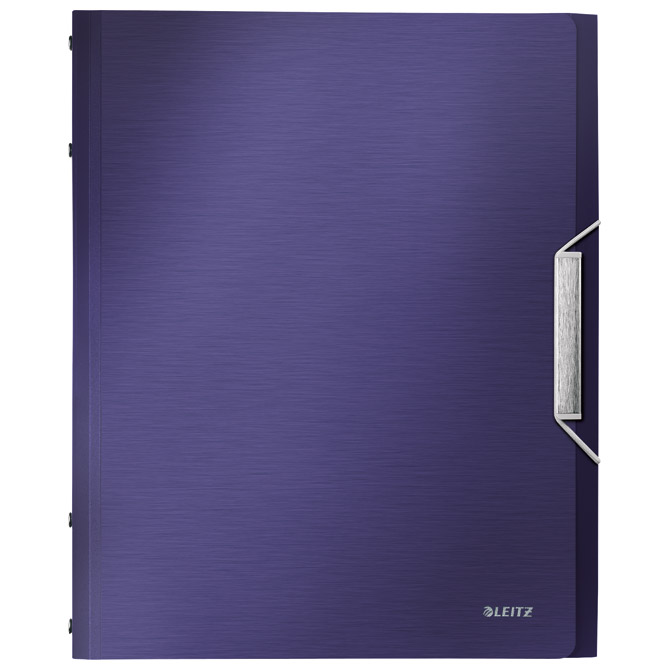 Mapa za odlaganje spisa  6 pregrada s gumicom i klapom pp Style Leitz 39950069 tamno plava!!