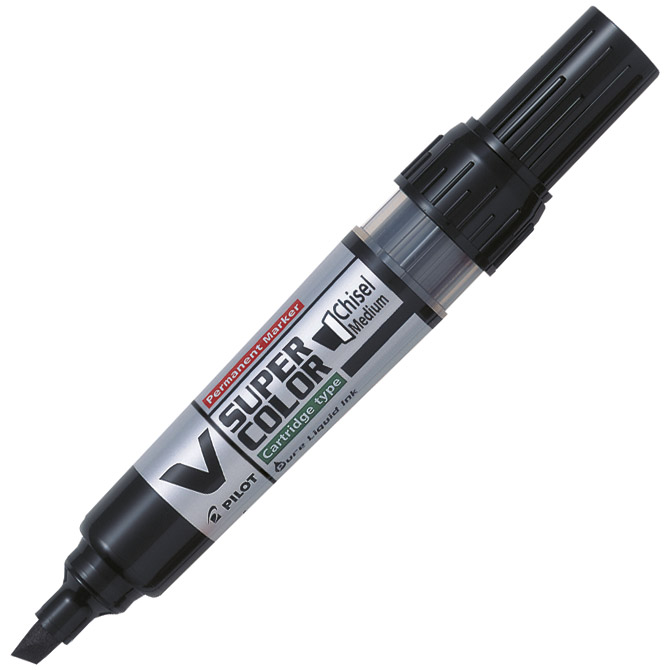 Marker permanentni 1,4-4,8 mm klinasti vrh V Super Color Begreen Pilot SCA-VSC-MC-BG crni!!