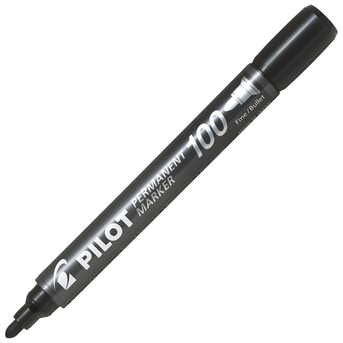 Marker permanentni 1 mm okrugli vrh Pilot SCA-100-B crni